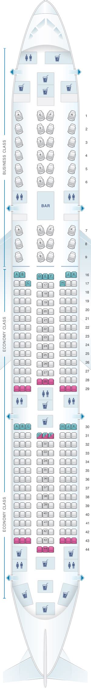 qatar seat maps
